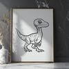 Beautiful Dinosaur Printable Image