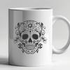 Beautiful Skull - Glowforge DXF