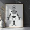 Skeleton Printable Artwork In SVG File Format For Free Download