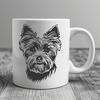 Artistic Yorkshire Terrier In SVG