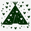 Teepee Vector Art In SVG File Format For Free Download