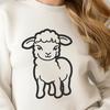 Sheep Vector Illustration In SVG, PNG, PDF And DXF Formats