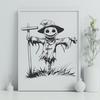 Free Unique Scarecrow Clipart PNG - Commercial Use