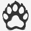 Animal Paw Drawing In SVG, PNG, PDF And DXF Formats