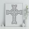 Free Unique Crucifix Design DXF - Commercial Use