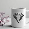 Unique Diamond In SVG & DXF