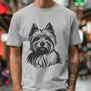 Yorkshire Terrier In SVG & DXF