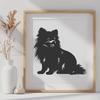 Creative Pomeranian Digital Drawing In DXF For Free Download