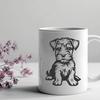 Cute Sitting Dog - DXF