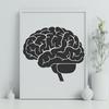 Beautiful Brain In SVG, PNG, PDF And DXF File Formats - Free