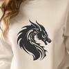 Unique Dragon Drawing SVG - Free Download