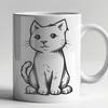 Beautiful Kitten In DXF Format