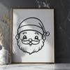 Father Christmas In PDF For Download, Free Commercial Use