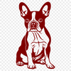 Artistic Sitting Dog - PNG Digital File