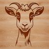 A vector illustration of a goat, suitable for use in various digital design projects.