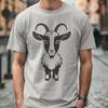 Cutting Edge Vector Art of a Goat A digital illustration of a farm animal, specifically a goat, suitable for use in vector design.