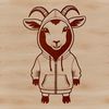 Beautiful Goat Vector Image Vector illustration of a goat as a farm animal.