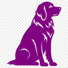 Unique Sitting Golden Retriever SVG