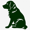 Golden Retriever Stencil In SVG, PNG, PDF And DXF File Formats