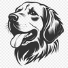 Golden Retriever SVG, PNG, PDF And DXF Files