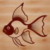 Colorful Fish Clip Art Design A colorful illustration of a goldfish in various poses and styles, suitable for vector design projects.