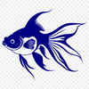 Free Digital Goldfish Clip Art A digital illustration of a goldfish, a popular household pet.
