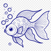 Vibrant Aquatic Companion Colorful goldfish swimming in a virtual aquarium.