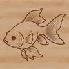 Colorful Aquatic Friend Vector Graphic A colorful goldfish swimming in water, designed as a vector graphic.