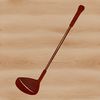 Vector Golf Illustration A 3D illustration of a golf club resting on the ground.
