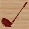 Golf club illustration, a simple vector design.