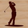 SVG Golf Design for Crafting Vector illustration of a golf club and ball, ideal for crafting and cutting machine designs.