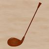 An illustration of a golf club, suitable for digital design projects.