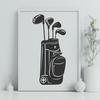 Golf Bag In SVG & DXF