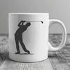 Unique Golfer Drawing