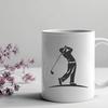 Creative Golfer In SVG, PNG, PDF And DXF File Formats - Free