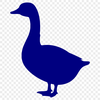 Vector illustration of a goose bird in a neutral color palette suitable for commercial use.