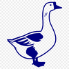 A digital illustration of a goose, suitable for vector graphics and cutting machines.