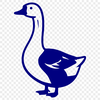 A detailed illustration of a goose in vector format.