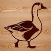 A high-quality vector illustration of a goose, suitable for commercial or personal use in various design applications.