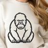 Artistic Gorilla In SVG, PNG, PDF And DXF File Formats - Free