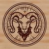 Dark Magic Zodiac Symbol A mystical zodiac symbol related to witchcraft, set against a dark gothic background.