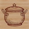 Witch's Brew Artwork A mystical illustration of a cauldron surrounded by magical symbols and potions, evoking the essence of witchcraft.