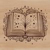 Whimsical Witch's Spellbook Vector Illustration Illustration of a witch's spell book with mystical symbols and arcane script, perfect for vector design projects.