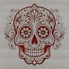 Witchcraft Symbol with Skull Design Ornate witchcraft symbol featuring a skull in a gothic style, suitable for Halloween designs and vector art.
