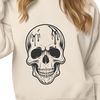 Spooky Dripping Skull SVG Design A dripping skull design suitable for Halloween and gothic themes, created as an SVG file.