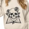 Hand-Drawn Gothic Artwork A detailed, hand-drawn illustration of a Gothic-style skull with intricate designs.