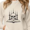 Stylized Skull Design SVG A stylized skull with intricate details, suitable for various crafts and designs.
