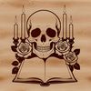 Ornate Skeleton Art for Creative Projects A stylized, gothic-inspired skull design with intricate details and ornate patterns.
