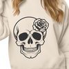 Stylized Ornate Skull Design A stylized, ornate skull design with intricate details, suitable for vector art projects.