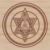 A witch's pentagram symbol with intricate details, perfect for Halloween decorations or gothic-inspired designs.
